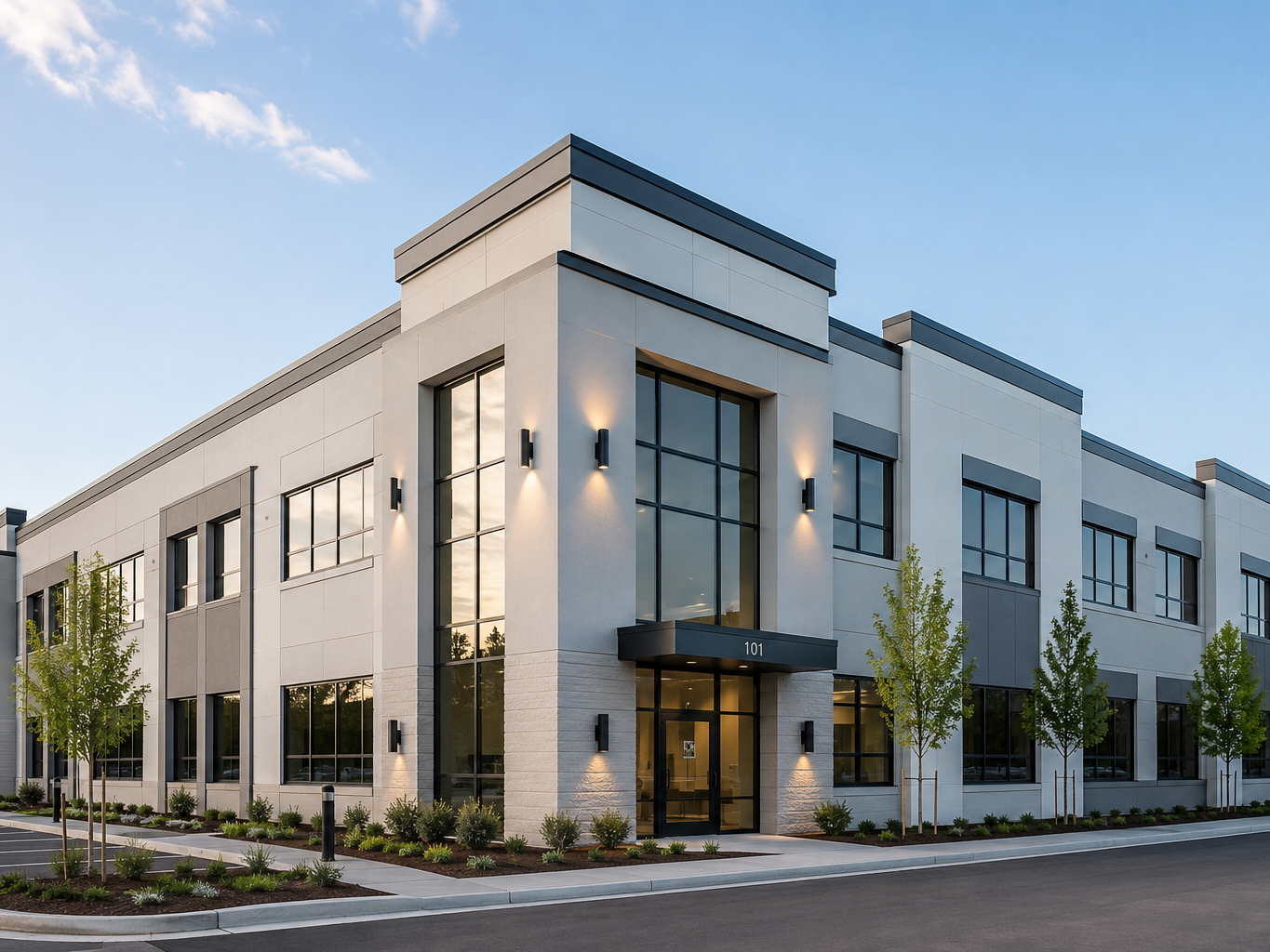 Commercial EIFS facade